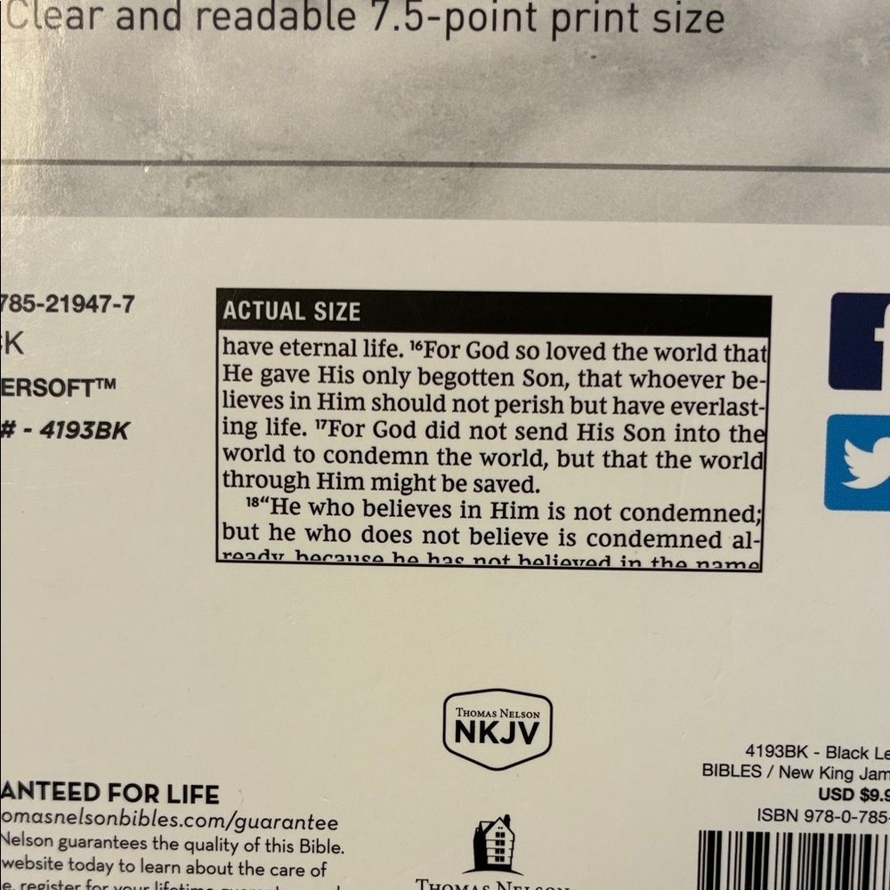 SOLD NKJV Holy Bible King James Soft Touch Edition By Thomas Nelson - Picture 9 of 16